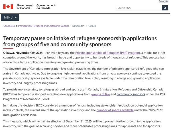 加拿大暂停难民申请，创业移民迎来新机遇!